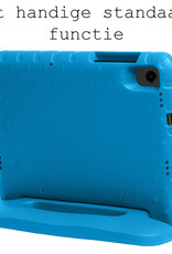 BASEY. Hoesje Geschikt voor Samsung Galaxy Tab A9 Hoesje Kinder Hoes Shockproof Kinderhoes Met 2x Screenprotector - Kindvriendelijk Hoesje Geschikt voor Samsung Tab A9 Hoes Kids Case - Blauw