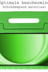 BASEY. Hoesje Geschikt voor Samsung Galaxy Tab A9 Hoesje Kinder Hoes Shockproof Kinderhoes Met 2x Screenprotector - Kindvriendelijk Hoesje Geschikt voor Samsung Tab A9 Hoes Kids Case - Groen