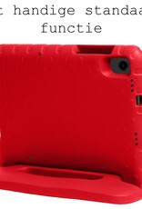 BASEY. Hoesje Geschikt voor Samsung Galaxy Tab A9 Hoesje Kinder Hoes Shockproof Kinderhoes Met 2x Screenprotector - Kindvriendelijk Hoesje Geschikt voor Samsung Tab A9 Hoes Kids Case - Rood