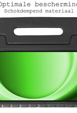 BASEY. Hoesje Geschikt voor Samsung Galaxy Tab A9 Hoesje Kinder Hoes Shockproof Kinderhoes Met 2x Screenprotector - Kindvriendelijk Hoesje Geschikt voor Samsung Tab A9 Hoes Kids Case - Zwart