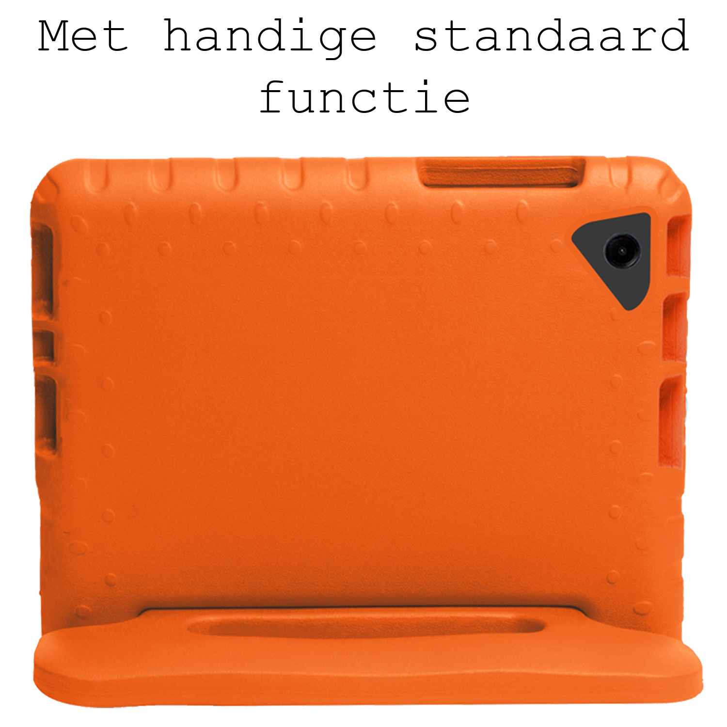 BASEY. Hoesje Geschikt voor Samsung Galaxy Tab A9 Plus Hoesje Kinder Hoes Shockproof Kinderhoes Met Screenprotector - Kindvriendelijk Hoesje Geschikt voor Samsung Tab A9 Plus Hoes Kids Case - Oranje