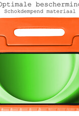 BASEY. Hoesje Geschikt voor Samsung Galaxy Tab A9 Plus Hoesje Kinder Hoes Shockproof Kinderhoes Met Screenprotector - Kindvriendelijk Hoesje Geschikt voor Samsung Tab A9 Plus Hoes Kids Case - Oranje