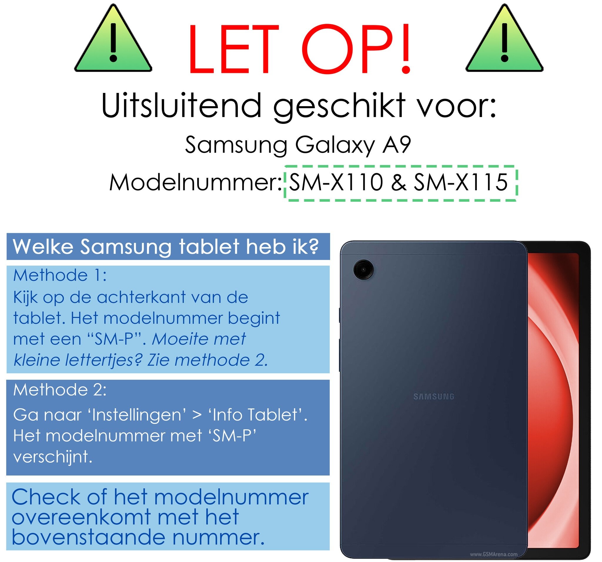 NoXx Hoesje Geschikt voor Samsung Galaxy Tab A9 Hoesje Kinderhoes Shockproof Hoes Kids Case Met 2x Screenprotector - Blauw