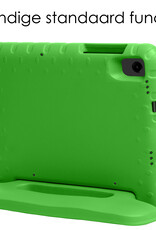 NoXx Hoesje Geschikt voor Samsung Galaxy Tab A9 Hoesje Kinderhoes Shockproof Hoes Kids Case Met 2x Screenprotector - Groen