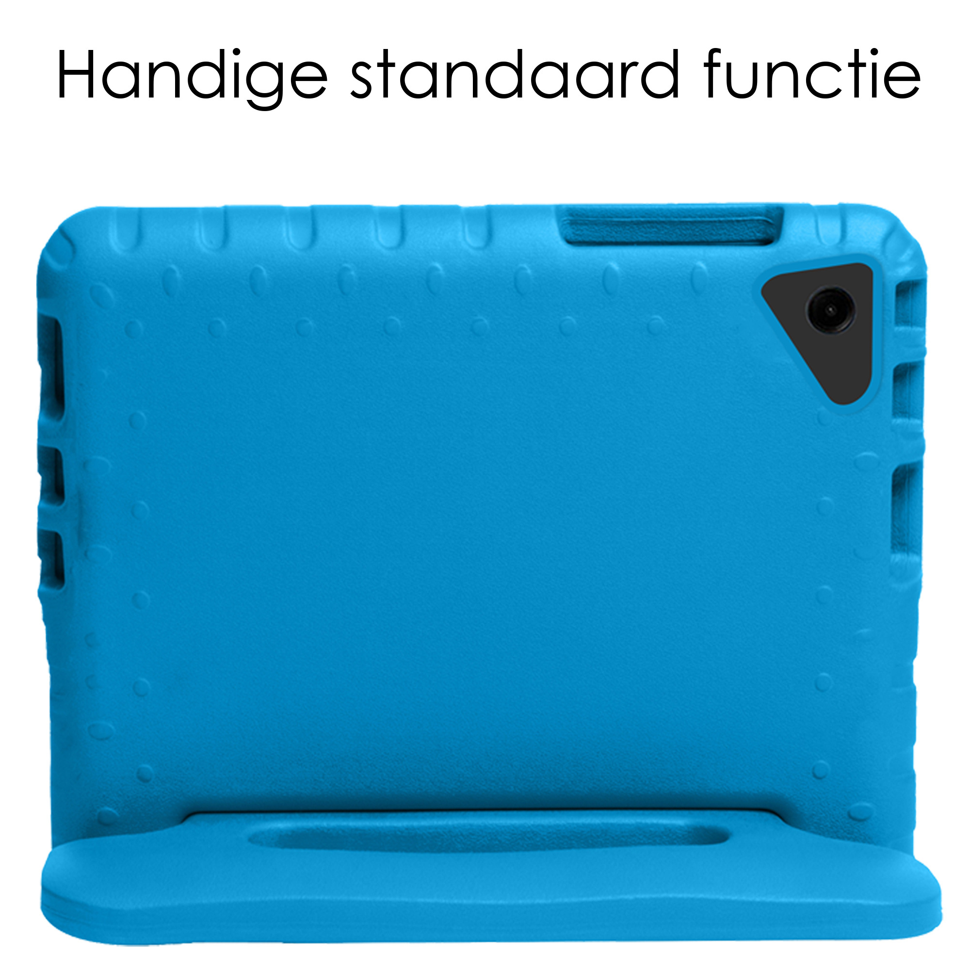 NoXx Hoesje Geschikt voor Samsung Galaxy Tab A9 Plus Hoesje Kinderhoes Shockproof Hoes Kids Case Met Screenprotector - Blauw