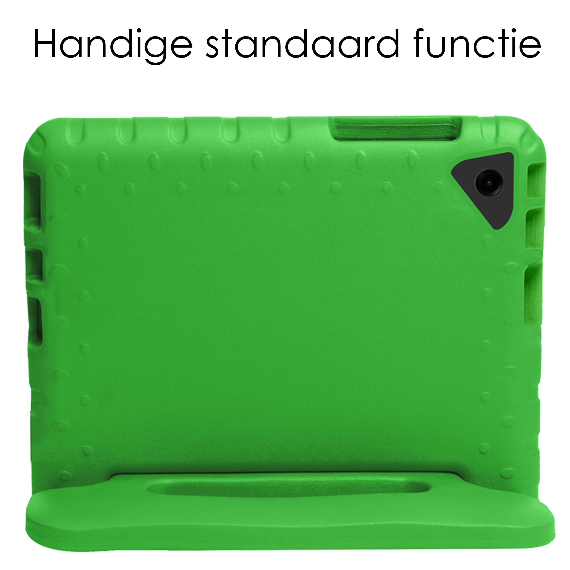 NoXx Hoesje Geschikt voor Samsung Galaxy Tab A9 Plus Hoesje Kinderhoes Shockproof Hoes Kids Case Met Screenprotector - Groen