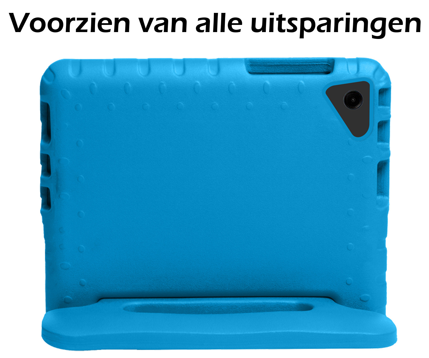 Nomfy Hoes Geschikt voor Samsung Galaxy Tab A9 Plus Hoes Bumper Kindvriendelijk Kids Case Kinderhoes Met Screenprotector - Hoesje Geschikt voor Samsung Tab A9 Plus Hoesje Shockproof Cover Hoes - Blauw