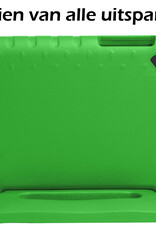 Nomfy Hoes Geschikt voor Samsung Galaxy Tab A9 Plus Hoes Bumper Kindvriendelijk Kids Case Kinderhoes Met 2x Screenprotector - Hoesje Geschikt voor Samsung Tab A9 Plus Hoesje Shockproof Cover Hoes - Groen