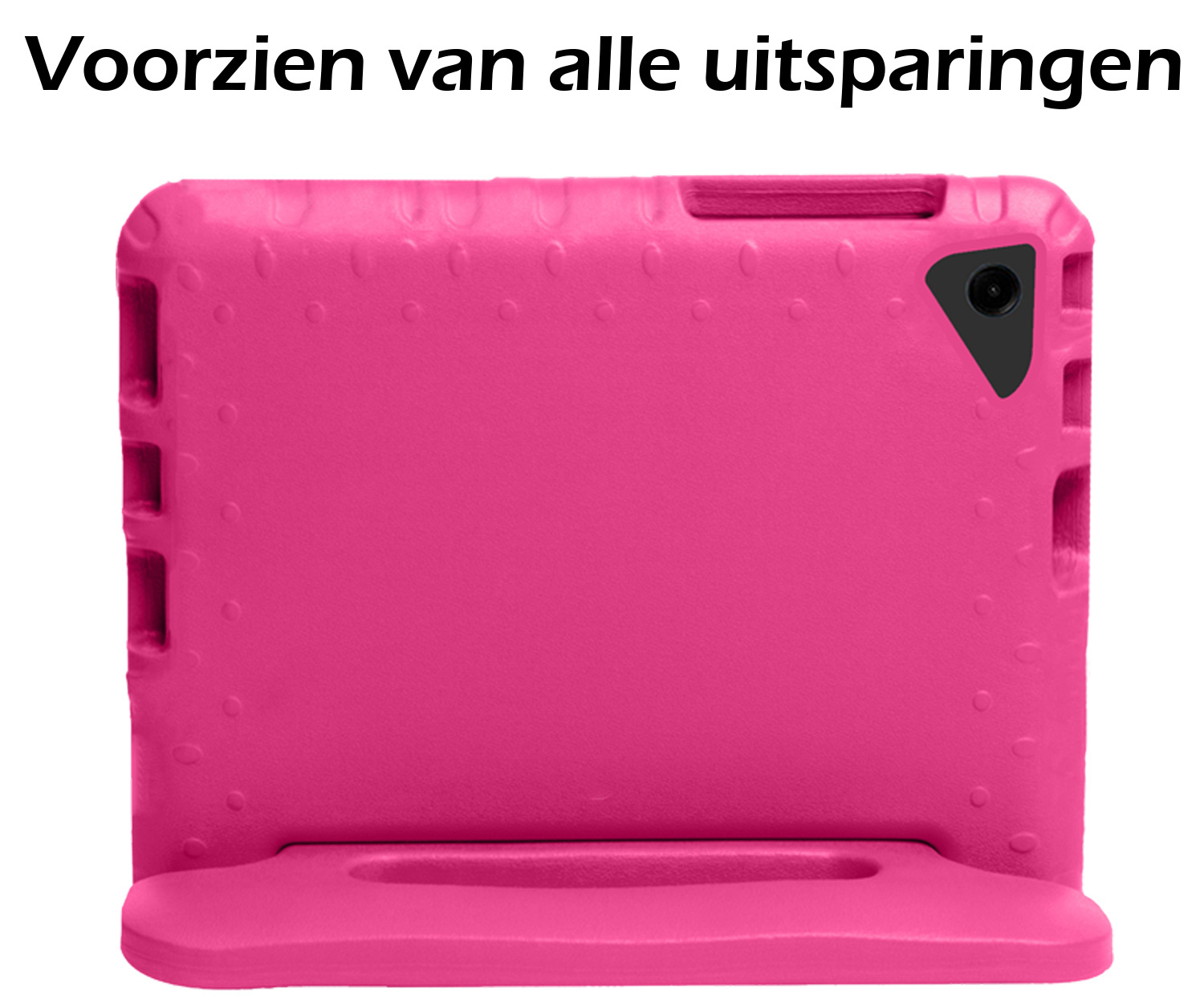 Nomfy Hoes Geschikt voor Samsung Galaxy Tab A9 Plus Hoes Bumper Kindvriendelijk Kids Case Kinderhoes Met 2x Screenprotector - Hoesje Geschikt voor Samsung Tab A9 Plus Hoesje Shockproof Cover Hoes - Roze