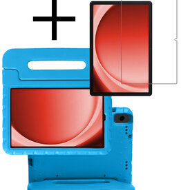 NoXx NoXx Samsung Galaxy Tab A9 Kinderhoes Met Screenprotector - Blauw