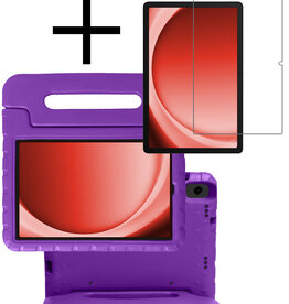 NoXx NoXx Samsung Galaxy Tab A9 Kinderhoes Met Screenprotector - Paars