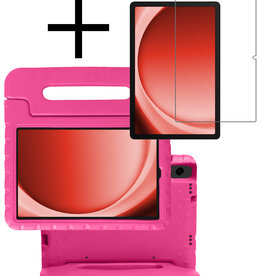 NoXx NoXx Samsung Galaxy Tab A9 Kinderhoes Met Screenprotector - Roze