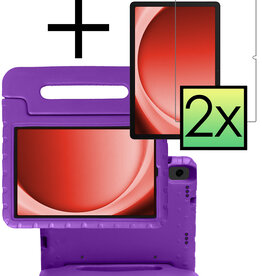 NoXx NoXx Samsung Galaxy Tab A9 Plus Kinderhoes Met 2x Screenprotector - Paars