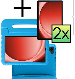 NoXx NoXx Samsung Galaxy Tab A9 Kinderhoes Met 2x Screenprotector - Blauw