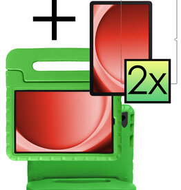 NoXx NoXx Samsung Galaxy Tab A9 Kinderhoes Met 2x Screenprotector - Groen