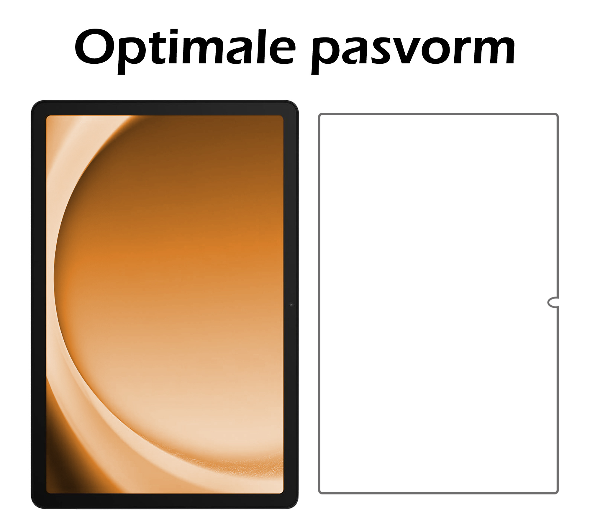 Nomfy Hoes Geschikt voor Samsung Galaxy Tab A9 Hoes Bumper Kindvriendelijk Kids Case Kinderhoes Met Screenprotector - Hoesje Geschikt voor Samsung Tab A9 Hoesje Shockproof Cover Hoes - Blauw