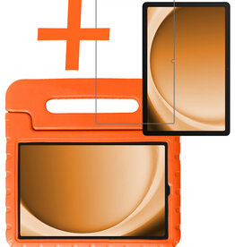 Nomfy Nomfy Samsung Galaxy Tab A9 Kinderhoes Met Screenprotector - Oranje