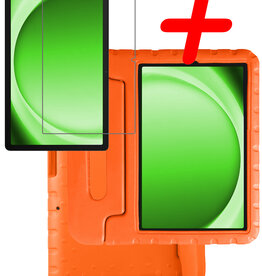 BASEY. BASEY. Samsung Galaxy Tab A9 Kinderhoes Met Screenprotector - Oranje