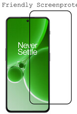 BASEY. Screenprotector Geschikt voor OnePlus Nord 3 Screenprotector Beschermglas Full Cover - Screenprotector Geschikt voor OnePlus Nord 3 Screen Protector Full Cover - 3 Stuks