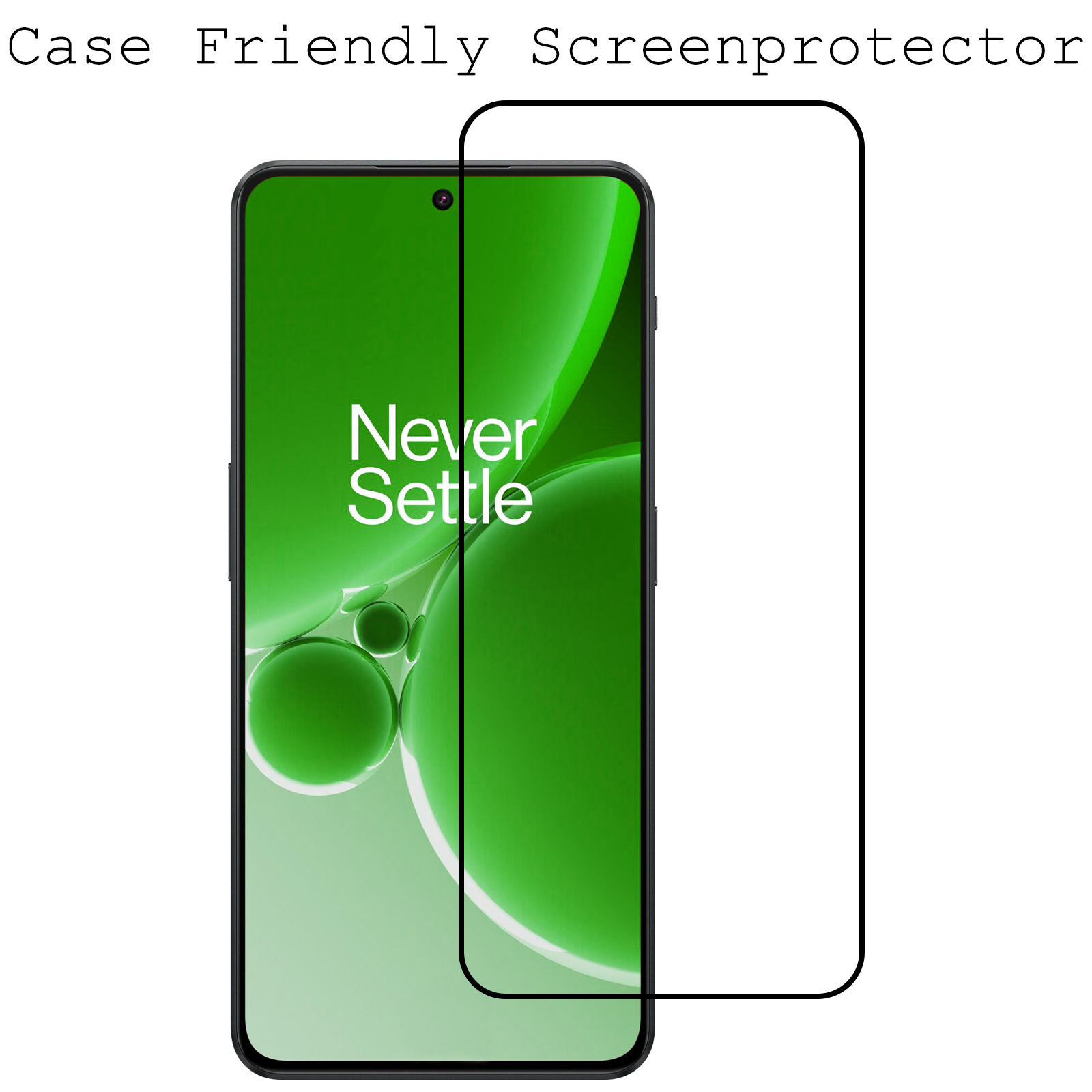 BASEY. Screenprotector Geschikt voor OnePlus Nord 3 Screenprotector Beschermglas Full Cover - Screenprotector Geschikt voor OnePlus Nord 3 Screen Protector Full Cover - 3 Stuks