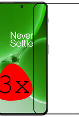 BASEY. Screenprotector Geschikt voor OnePlus Nord 3 Screenprotector Beschermglas Full Cover - Screenprotector Geschikt voor OnePlus Nord 3 Screen Protector Full Cover - 3 Stuks