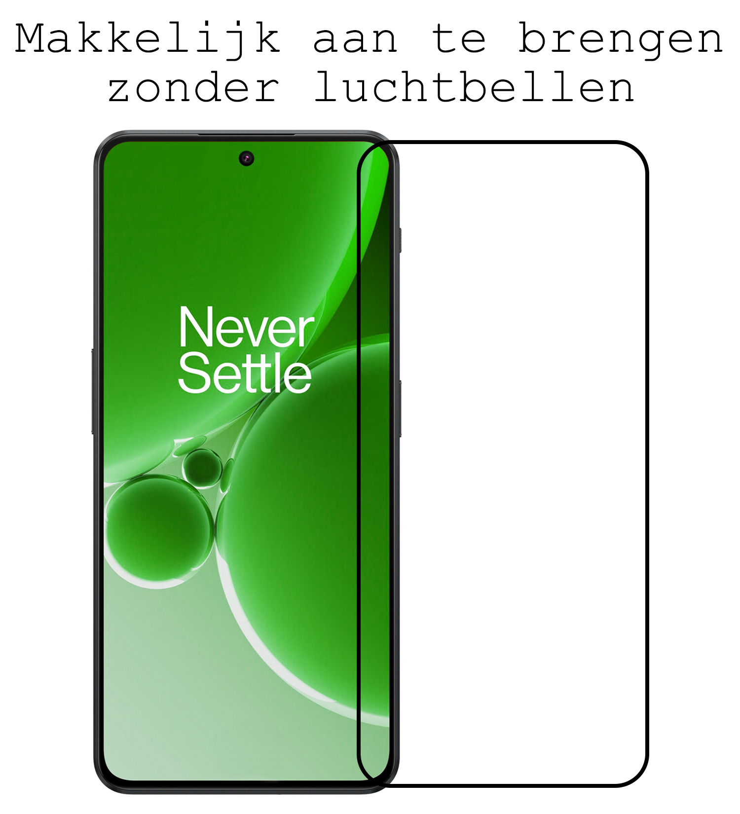 BASEY. Screenprotector Geschikt voor OnePlus Nord 3 Screenprotector Beschermglas Full Cover - Screenprotector Geschikt voor OnePlus Nord 3 Screen Protector Full Cover - 3 Stuks