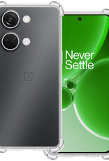 BASEY. Hoes Geschikt voor OnePlus Nord 3 Hoesje Shock Proof Case Hoes Siliconen - Hoesje Geschikt voor OnePlus Nord 3 Hoes Cover Shockproof - Transparant