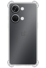 BASEY. Hoes Geschikt voor OnePlus Nord 3 Hoesje Shock Proof Case Hoes Siliconen - Hoesje Geschikt voor OnePlus Nord 3 Hoes Cover Shockproof - Transparant - 2 Stuks