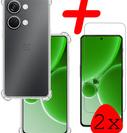 BASEY. BASEY. OnePlus Nord 3 Hoesje Shockproof Met 2x Screenprotector