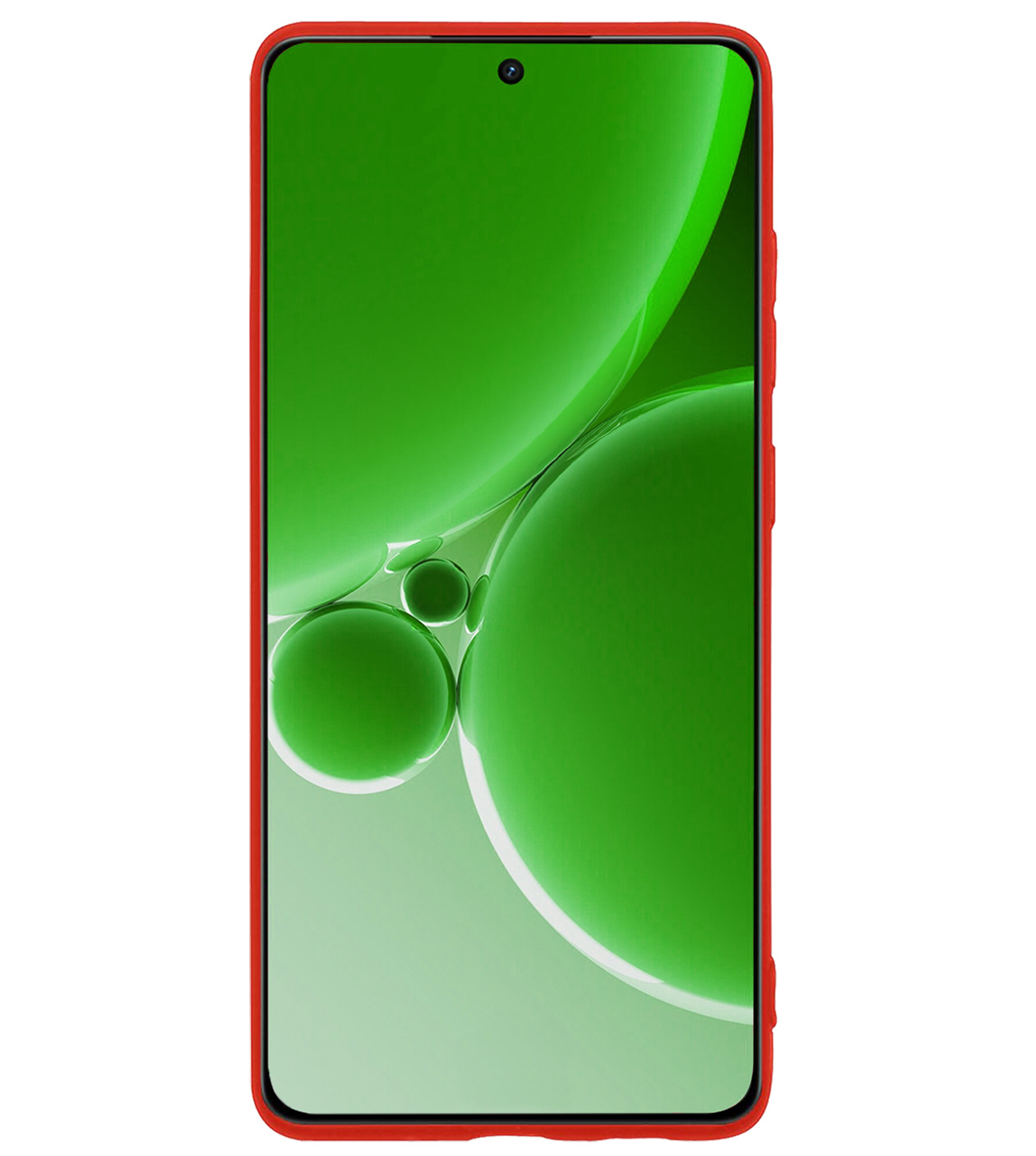 BASEY. Hoes Geschikt voor OnePlus Nord 3 Hoesje Siliconen Back Cover Case - Hoesje Geschikt voor OnePlus Nord 3 Hoes Cover Hoesje - Rood