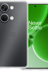 BASEY. Hoes Geschikt voor OnePlus Nord 3 Hoesje Siliconen Back Cover Case - Hoesje Geschikt voor OnePlus Nord 3 Hoes Cover Hoesje - Transparant