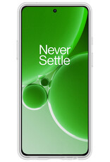 BASEY. Hoes Geschikt voor OnePlus Nord 3 Hoesje Siliconen Back Cover Case - Hoesje Geschikt voor OnePlus Nord 3 Hoes Cover Hoesje - Transparant