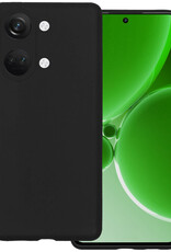 BASEY. Hoes Geschikt voor OnePlus Nord 3 Hoesje Siliconen Back Cover Case - Hoesje Geschikt voor OnePlus Nord 3 Hoes Cover Hoesje - Zwart