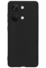 BASEY. Hoes Geschikt voor OnePlus Nord 3 Hoesje Siliconen Back Cover Case - Hoesje Geschikt voor OnePlus Nord 3 Hoes Cover Hoesje - Zwart