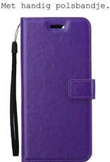 BASEY. Hoes Geschikt voor OnePlus Nord 3 Hoesje Bookcase Hoes Flip Case Book Cover - Hoesje Geschikt voor OnePlus Nord 3 Hoes Book Case Hoesje - Paars