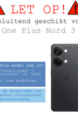 BASEY. Hoes Geschikt voor OnePlus Nord 3 Hoesje Bookcase Hoes Flip Case Book Cover - Hoesje Geschikt voor OnePlus Nord 3 Hoes Book Case Hoesje - Rosé goud