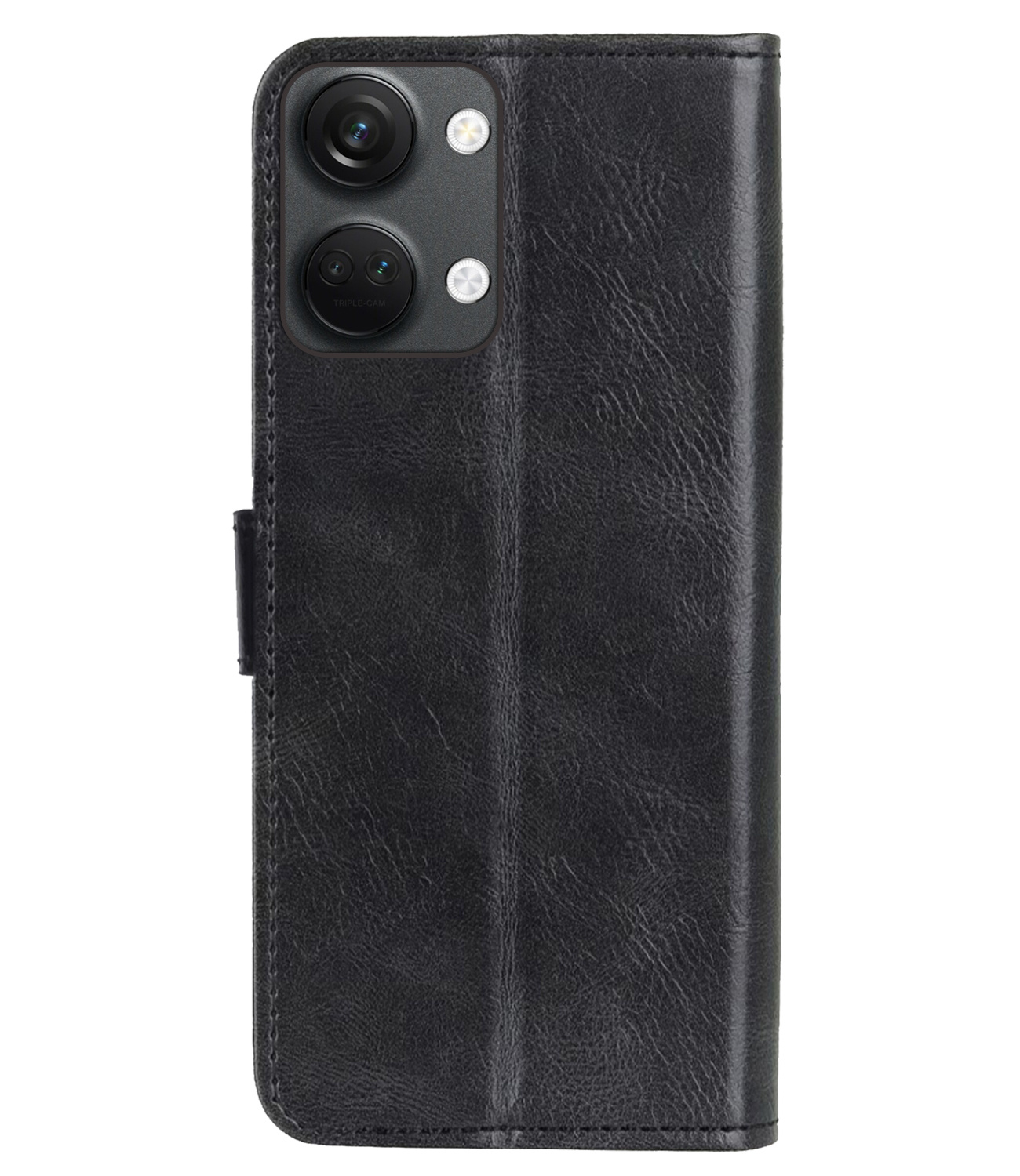 BASEY. Hoes Geschikt voor OnePlus Nord 3 Hoesje Bookcase Hoes Flip Case Book Cover - Hoesje Geschikt voor OnePlus Nord 3 Hoes Book Case Hoesje - Zwart