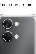 NoXx Hoes Geschikt voor OnePlus Nord 3 Hoesje Siliconen Cover Shock Proof Back Case Shockproof Hoes - Transparant