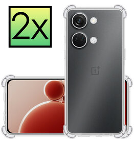 NoXx NoXx OnePlus Nord 3 Hoesje Shockproof - Transparant - 2 PACK