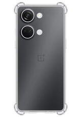 NoXx Hoes Geschikt voor OnePlus Nord 3 Hoesje Siliconen Cover Shock Proof Back Case Shockproof Hoes Met 2x Screenprotector - Transparant