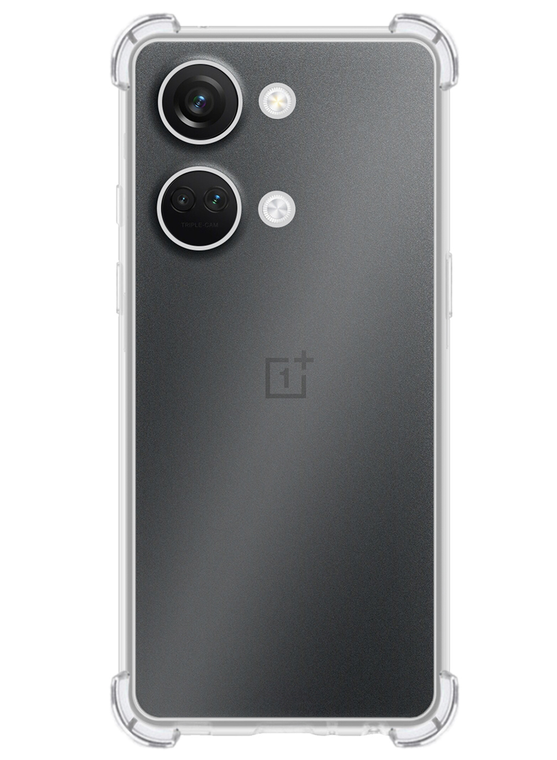 NoXx Hoes Geschikt voor OnePlus Nord 3 Hoesje Siliconen Cover Shock Proof Back Case Shockproof Hoes Met 2x Screenprotector - Transparant