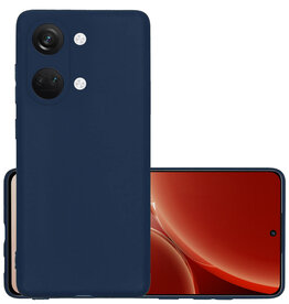NoXx NoXx OnePlus Nord 3 Hoesje Siliconen - Donkerblauw