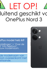 NoXx Hoes Geschikt voor OnePlus Nord 3 Hoesje Cover Siliconen Back Case Hoes - Donkerblauw