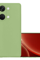NoXx Hoes Geschikt voor OnePlus Nord 3 Hoesje Cover Siliconen Back Case Hoes - Groen