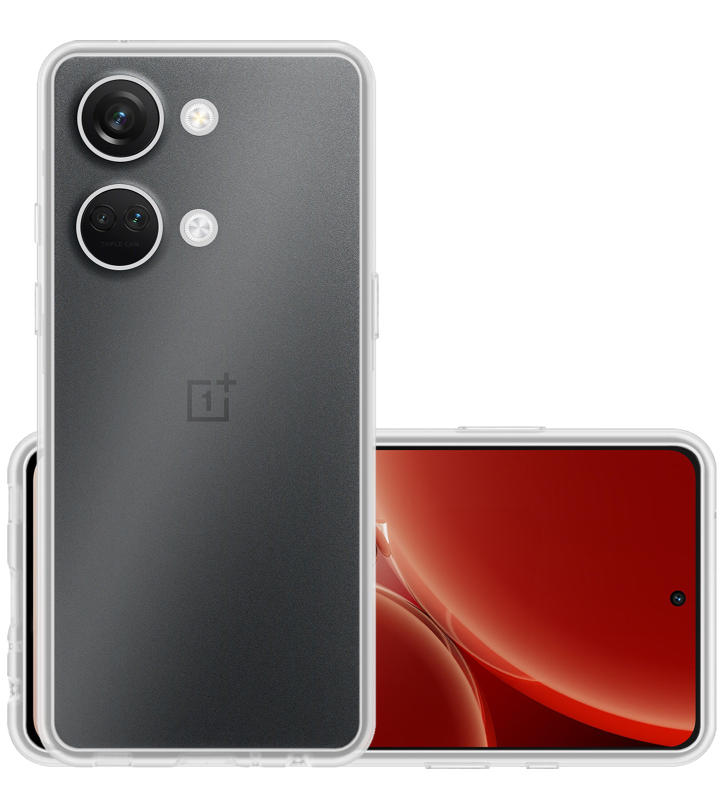 NoXx Hoes Geschikt voor OnePlus Nord 3 Hoesje Cover Siliconen Back Case Hoes - Transparant