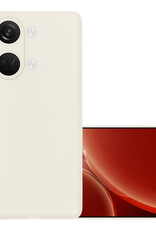 NoXx Hoes Geschikt voor OnePlus Nord 3 Hoesje Cover Siliconen Back Case Hoes - Wit