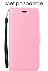 NoXx Hoes Geschikt voor OnePlus Nord 3 Hoesje Book Case Hoes Flip Cover Wallet Bookcase - Lichtroze