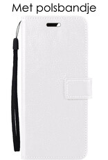 NoXx Hoes Geschikt voor OnePlus Nord 3 Hoesje Book Case Hoes Flip Cover Wallet Bookcase - Wit