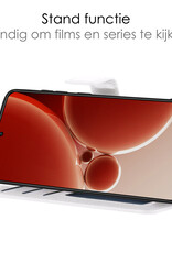 NoXx Hoes Geschikt voor OnePlus Nord 3 Hoesje Book Case Hoes Flip Cover Wallet Bookcase - Wit