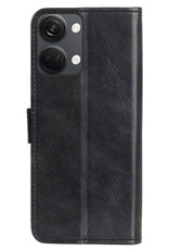 NoXx Hoes Geschikt voor OnePlus Nord 3 Hoesje Book Case Hoes Flip Cover Wallet Bookcase - Zwart